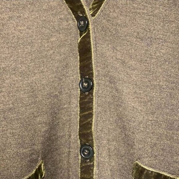 J. Crew Harlow Cardigan with Velvet Trim - Picture 6 of 6